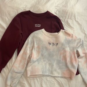 SOLD Bundle of Hollister Cropped Crewnecks